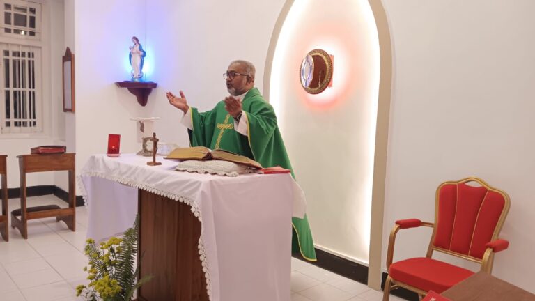 Blessing of the provincial house chapel after the renovation